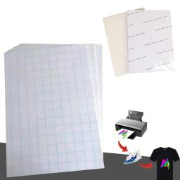 Heat Press Print Paper, T-Shirt Inkjet Sublimação Papel De Impressão, Papel De Transferência Térmica, Pano De Algodão DIY, Ferro, Escuro Claro, A4, 5Pcs - Image 1