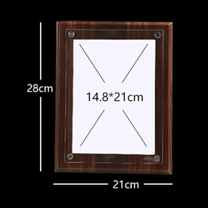 Medalha interna substituível personalizada da página, troféu da madeira maciça, acrílico, personalizado, parte alta, decoração home, placa, 1Pc - Image 1