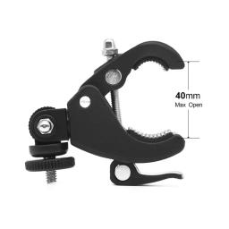 Bicicleta e motocicleta Handlebar Mount Bracket, Camera Holder Ação, Acessórios para Go Pro DJI, Insta360, SJCAM, 12, 10, 9, 8, 5 - Image 2