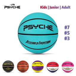 Psyche bola de basquete original, tamanho 3, 5, 7, crianças, jovens, adultos, com pino livre, líquido, bomba - Image 1