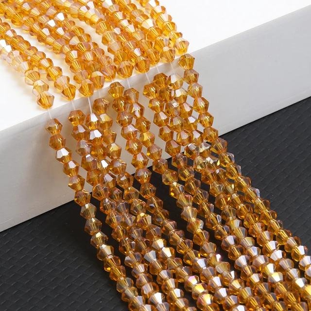Conjunto de Bicone de Cristal para DIY: 10 Vertentes de Contas Facetadas de 4mm para Pulseiras e Anéis