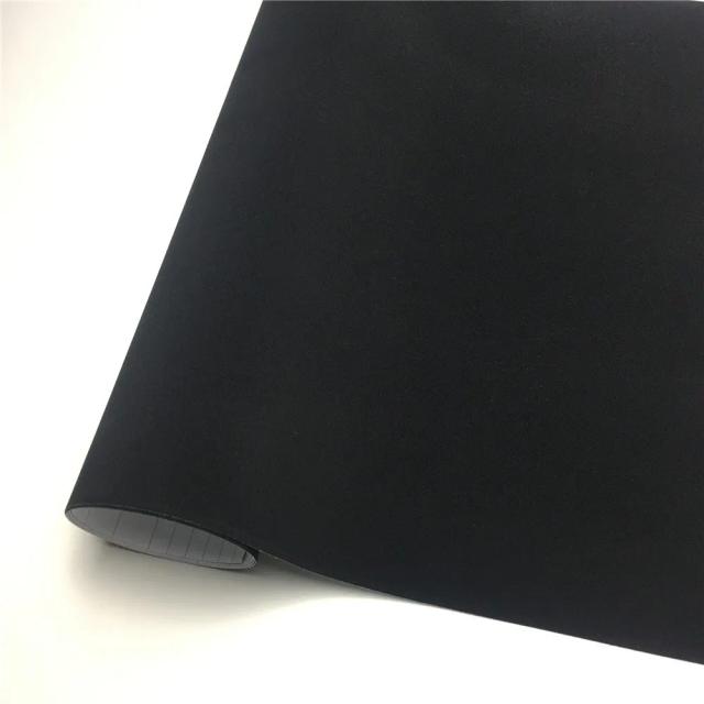 Camurça envoltório de vinil veludo filme envoltório de vinil adesivo de embrulho de carro bolha livre para decalque interior do veículo