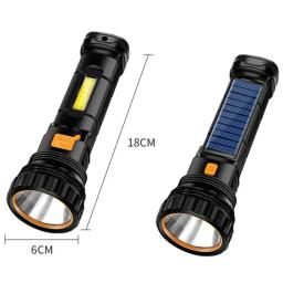 1200mah led lanterna solar tático bateria recarregável led luz de emergência acampamento ao ar livre à prova dwaterproof água - Image 6