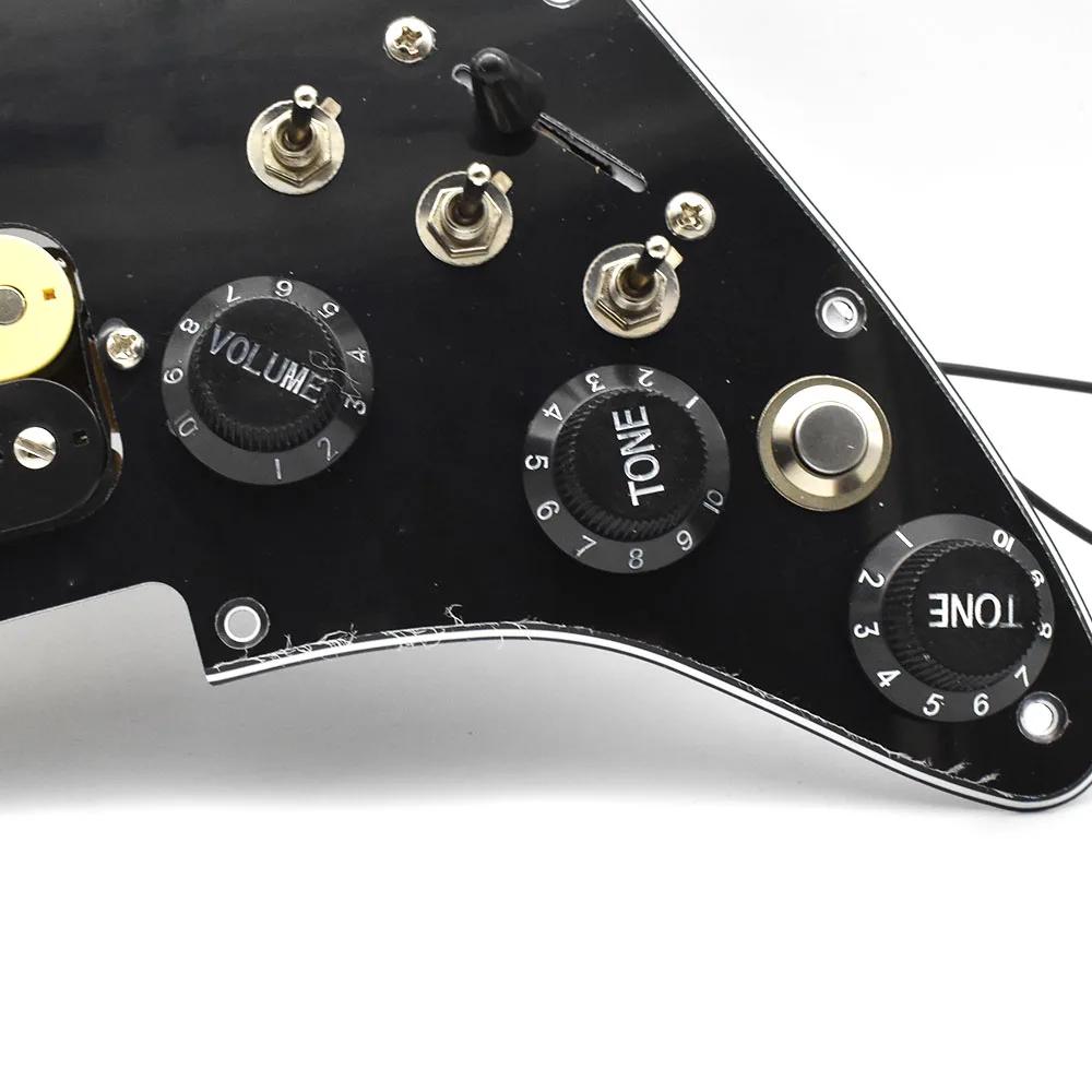 Captador de pickguard de guitarra elétrica ssh com fiação singlecut carregado prewired pick-up única bobina de trilho duplo humbucker - Image 1