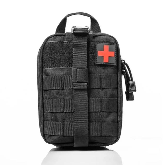 Kit de Sobrevivência em Primeiros Socorros Impermeável - Bolsa Tática para Escalada ao Ar Livre e Camping