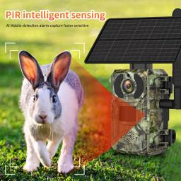Câmera Solar Hunting com Detecção de Movimento PIR, Celular 4G LTE, 4MP, Bateria 7800mAh, Trail Trap, Câmera Wildlife, Visão Noturna ao Ar Livre - Image 6