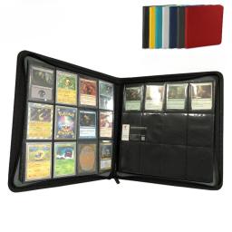 Porta-cartões de negociação com mangas, 12 bolsos, PU futebol, beisebol, coletores álbum, segurar 480 cartões, fichário - Image 1