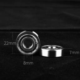 2 peças s608zz s608rs rolamento de esferas de aço inoxidável à prova dwaterproof água dedo spinner wear resistente skate rolamentos eixo 8*22*7mm - Image 5