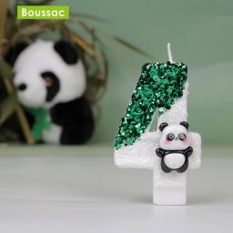 Velas Digitais Criativas para Bolo De Aniversário, Velas Panda Bonito, Vela De Atmosfera De Festa, Suprimentos De Decoração De Cena - Image 2