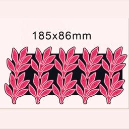 Conjunto de 10 peças de folhas para decoração de fundo, corte de metal, faça você mesmo, scrapbook, cartões de papel, gravação, artesanato, corte artesanal - Image 1