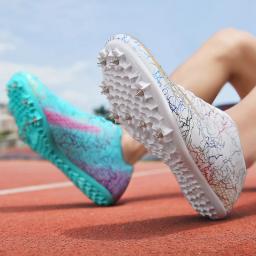 Tênis de atletismo masculino e feminino, tênis de corrida Spike, leve, macio, sapatos esportivos profissionais, plus size, 34-46 - Image 6