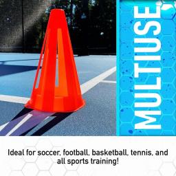 Cones Plásticos para Brocas e Prática, Mini Cones Esportivos, Treinamento e Jogos, 9 in - Image 2