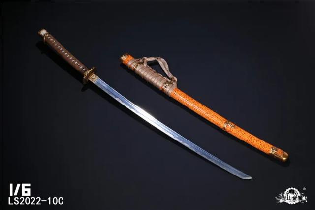Espada Samurai Modelo Katana em Metal - Action Figure de 12" com Acessórios e Pingente de Presente, Escala 1:6, Disponível agora