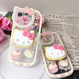 Capa de telefone Hello Kitty para iPhone, capa à prova de choque original Sanrio Cartoon, Y2K, 15, 14, 11, 13, 12 Pro Max, XR, XS, 7, 8 Plus - Image 5