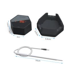 INKBIRD-Termômetro Churrasco Bluetooth Grill, 6 Sondas, USB Recarregável, Li-Bateria, Termômetros para Cozinhar, IBT-6XS, 1000mAh - Image 3