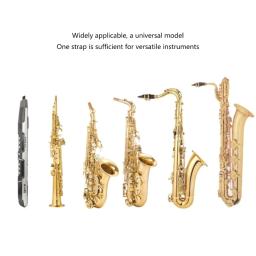 Sax Neck Strap Hook Alumínio Metal Sax Holder para Alto Tenor Soprano Sax, Preto - Image 5