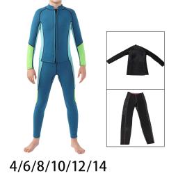 Terno molhado de neoprene impermeável para crianças, traje de mergulho, maiôs térmicos, meninos e meninas, esportes aquáticos, caiaque, criança, 3,5mm - Image 4