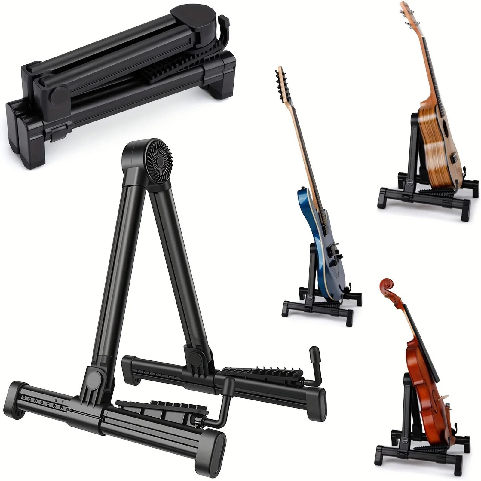 Tripé antiderrapante para guitarra elétrica, suporte universal, instrumento dobrável, acessório para guitarra acústica, banjo, baixo, ukulele - Image 1