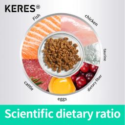 KERES-Alimento seco para gatos, alimento seco para gatinho, liofilizado, alta proteína, alta nutrição, triplo, adulto - Image 5