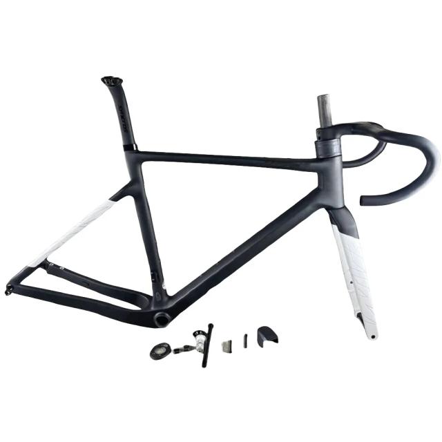 Conjunto de Quadro de Bicicleta de Estrada e Cascalho de Carbono Ultraleve 2025