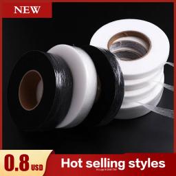 70 Metros Preto Branco Dupla Face Interlining Adesivo Tecido Roupa Ferro Na Fita Hem Interlining Web DIY Acessórios De Costura - Image 4