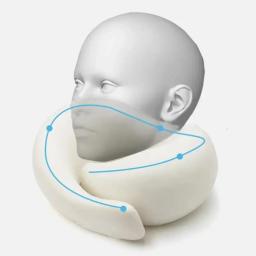 Travesseiro de pescoço para viagem, espuma de memória, formato de u, estilo caracol, suporte para pescoço, portátil, ajustável, macio, descanso de meio-dia, travesseiros para dormir - Image 5