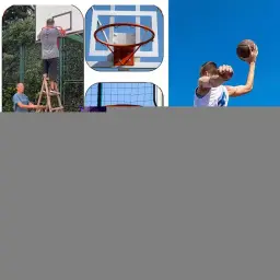 Portátil PU Basketball Net Frame, Interior e Exterior, Removível, Profissional, Acessórios - Image 5