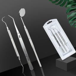 Kit de ferramentas de higiene dentária, aço inoxidável, remoção, raspador, sonda, gancho, pinça, kit de espelho dental, conjunto de ferramentas dentárias - Image 6