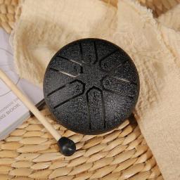Mini Handpan Rain Drum for Yoga Meditação, instrumento de mão exterior, instrumento ao ar livre, 3 em, 6 notas, presente original - Image 5