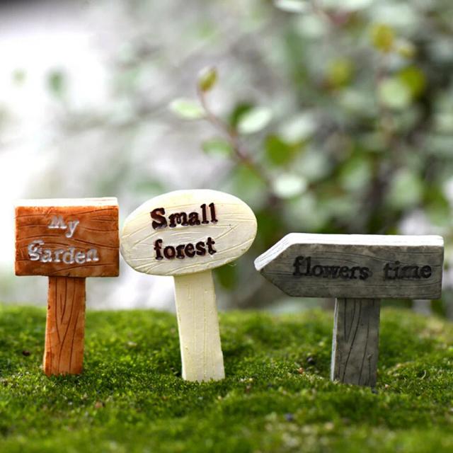 Mini Estatuetas de Bonsai em Resina para Jardinagem de Fadas - Conjunto de 3 Peças para Decoração de Terrário e Paisagens Encantadas