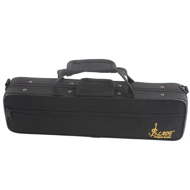 Flute Box Impermeável em Tecido Oxford com Alça Destacável - Saco de Armazenamento Portátil Preto