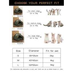 Quente Almofada Cat Tent com Almofadas, Gatinho Tendas, Pet Beds, cama removível, Casa Suprimentos, produtos e acessórios, Inverno - Image 3