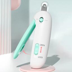 Aparador unhas para cães com lixa arranhões, luz LED, suprimentos para cuidados com cães B03E - Image 6