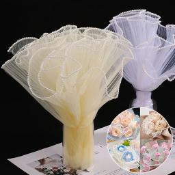Flor De Papel De Embrulho, Fio De Onda, Florista Buquê De Embalagem, Malha De Renda, Suprimentos De Embalagem De Presente, 28cm x 1.5m, 1Pc - Image 2