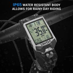 Lixada-Computador sem fio ciclismo com tela LCD, Rainproof ciclo computador com retroiluminação, Cadência multifuncional, Computador de bicicleta - Image 3