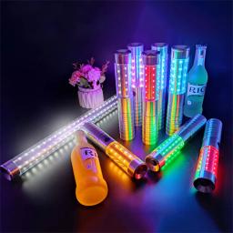 Exigível led strobe baton brilhante vara luz sparkler eletrônico serviço de garrafa champanhe sparklers bar club party decoração da lâmpada - Image 2