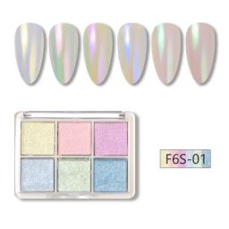 Sólido Espelho Mágico Glitter Nail Art Pó, Holográfica Pigmentos Cromo, Poeira Gel Manicure Acessório, Efeito Espelho, DIY Decoração Unhas - Image 1