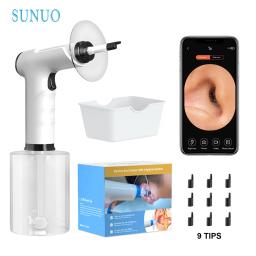 Kit elétrico de remoção de cera de ouvido com spray macio, limpador de ouvido seguro e eficaz com 4 configurações de pressão para ferramenta de irrigação de cera de ouvido - Image 1