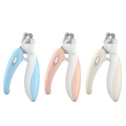 Cortadores de unhas profissionais com luz LED para animais de estimação, tesoura para gatos e cães, à prova de respingos, cortador de unhas - Image 5