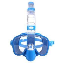 Dobrável Snorkel Mergulho Máscara Set, Dry Top Sistema e Camera Mount, Anti-Fog Professional Snorkeling Gear - Image 1