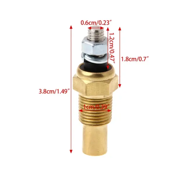Transmissor Universal de Temperatura 1/8 NPT para Água e Óleo - Medidor Elétrico VDO