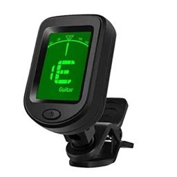 LCD Display Digital Clip-On Tone Tuner, Bateria 3V Botão, Modos de Ajuste Cromático para Guitarra, Baixo, Violino, Ukulele - Image 2