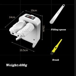 Dumpling elétrico automático, Home Dumpling Machine, Molde de prototipagem rápida automática de cozinha com colher e escova - Image 4
