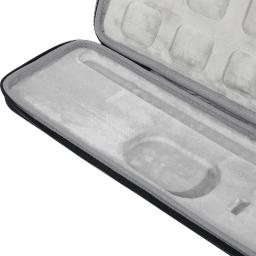 Estojo rígido para armazenamento de teclado, bolsa protetora à prova d'água de eva para teclas logitech mx, teclado iluminado sem fio avançado - Image 2