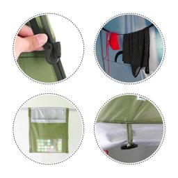 Barracas de acampamento pop up portáteis, tenda de chuveiro de privacidade, acessórios de acampamento espaçosos para caminhadas, praia, banheiro ao ar livre, chuveiro, banheiro - Image 2