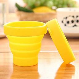 Copa De Água Dobrável De Silicone, Copos Retráteis, De Alta Temperatura, Portátil, Gota, Ao Ar Livre, Esportes, Viagem, Viagem, 1Pc - Image 4