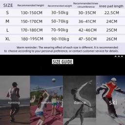 Joelheiras elásticas para homens e mulheres, proteção grossa, suporte esportivo, equipamentos fitness, protetor de cinta de basquete, antiderrapante, masculino, 1 par - Image 4