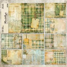 Pacote de cartões Panalisa Craft, Scrapbooking estilo vintage, papel modelado, peso leve, Scrapbooking extravagante, Tamanho A5, 8 folhas - Image 2