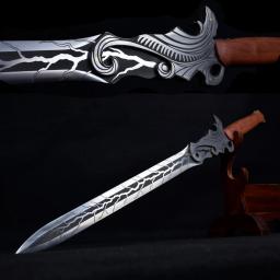 Espada Verdadeira em Aço Inoxidável, Arma Relâmpago do Guerreiro, Guerreiro Antigo, Filme Americano, Artes Marciais Katana, 99cm - Image 1