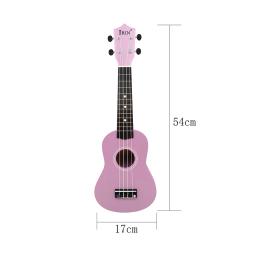 4 cordas 21 Polegada abs ukulele kits completos acústico colorido havaí guitarra instrumento para crianças e iniciante música - Image 6